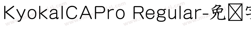 KyokaICAPro Regular字体转换
